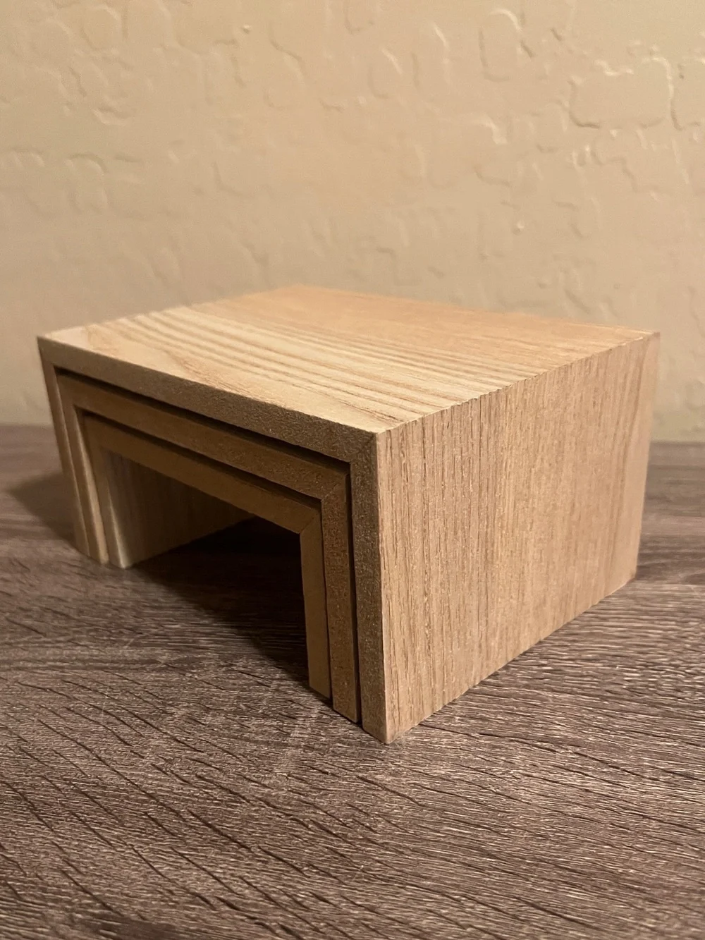 Target Bullseye Wood Tiered Risers Display Rectangle NWOT